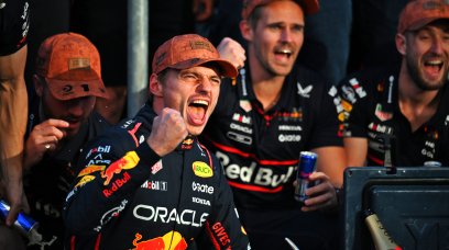 Verstappen celebrating win Austin