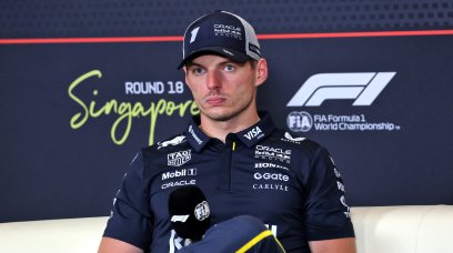 Verstappen post race pres Singapore