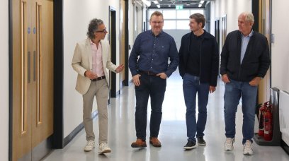 Verstappen visit Red Bull Technology Campus