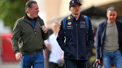 Jos en max Verstappen Bahrain test