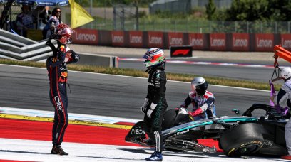 Verstappen Antonelli Austria crash