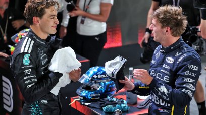 Verstappen Russell Quali Singapore