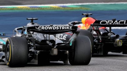 Verstappen Russell Brazil