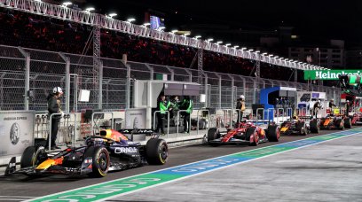 Verstappen pit La Vegas