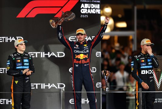 Verstappen podium Abu Dhabi