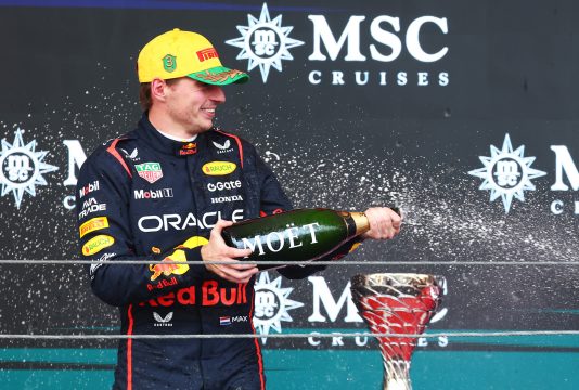 Verstappen Brazil podium