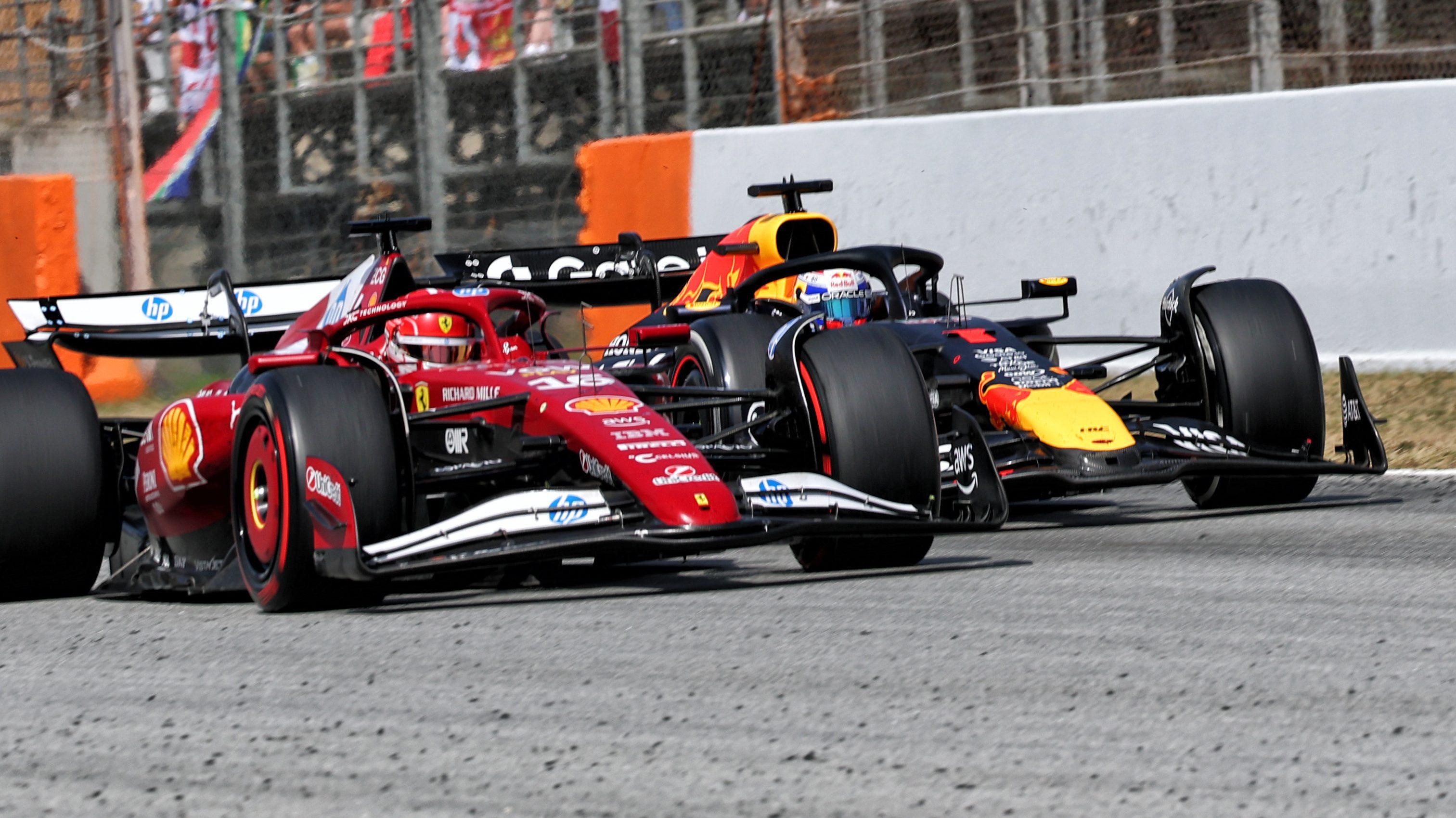 Verstappen Leclerc Hungary