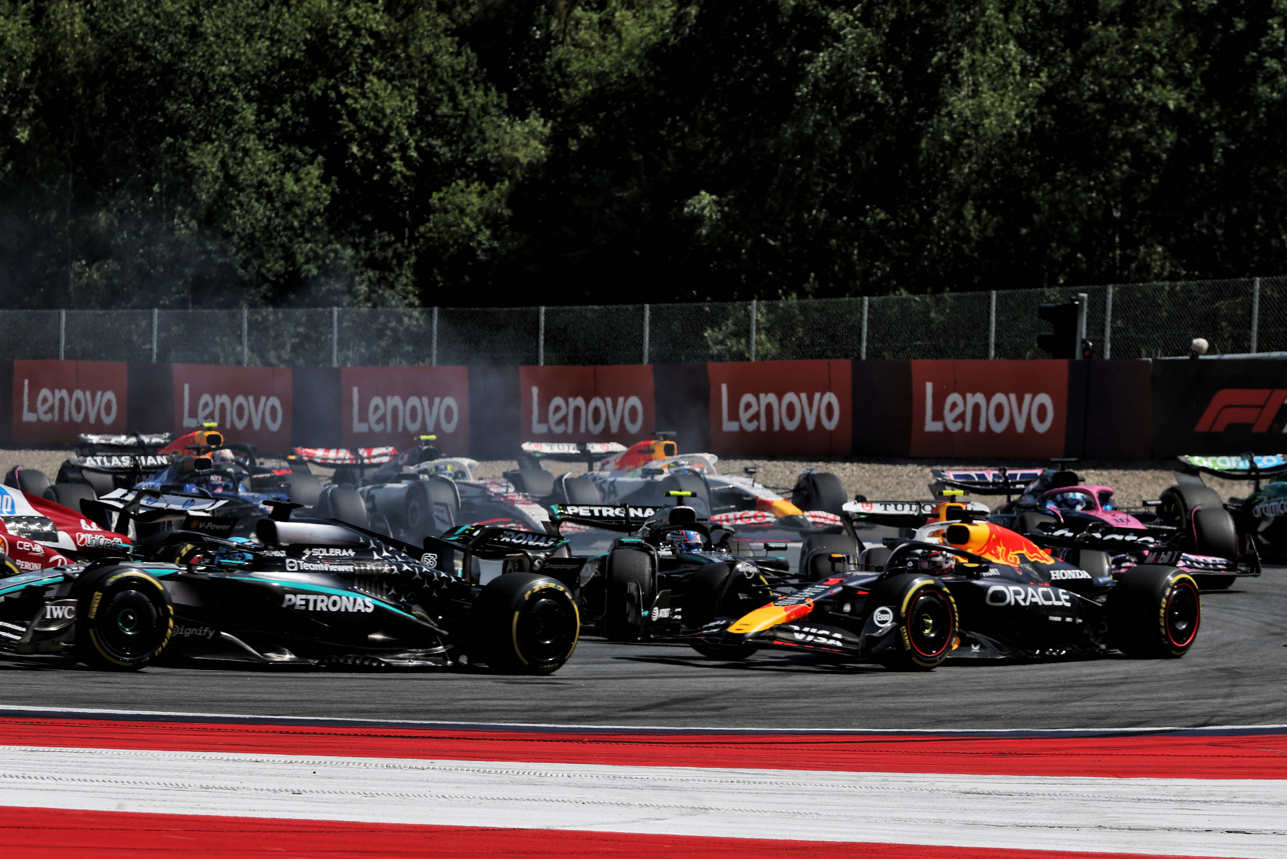 Verstappen Antonelli Austria crash