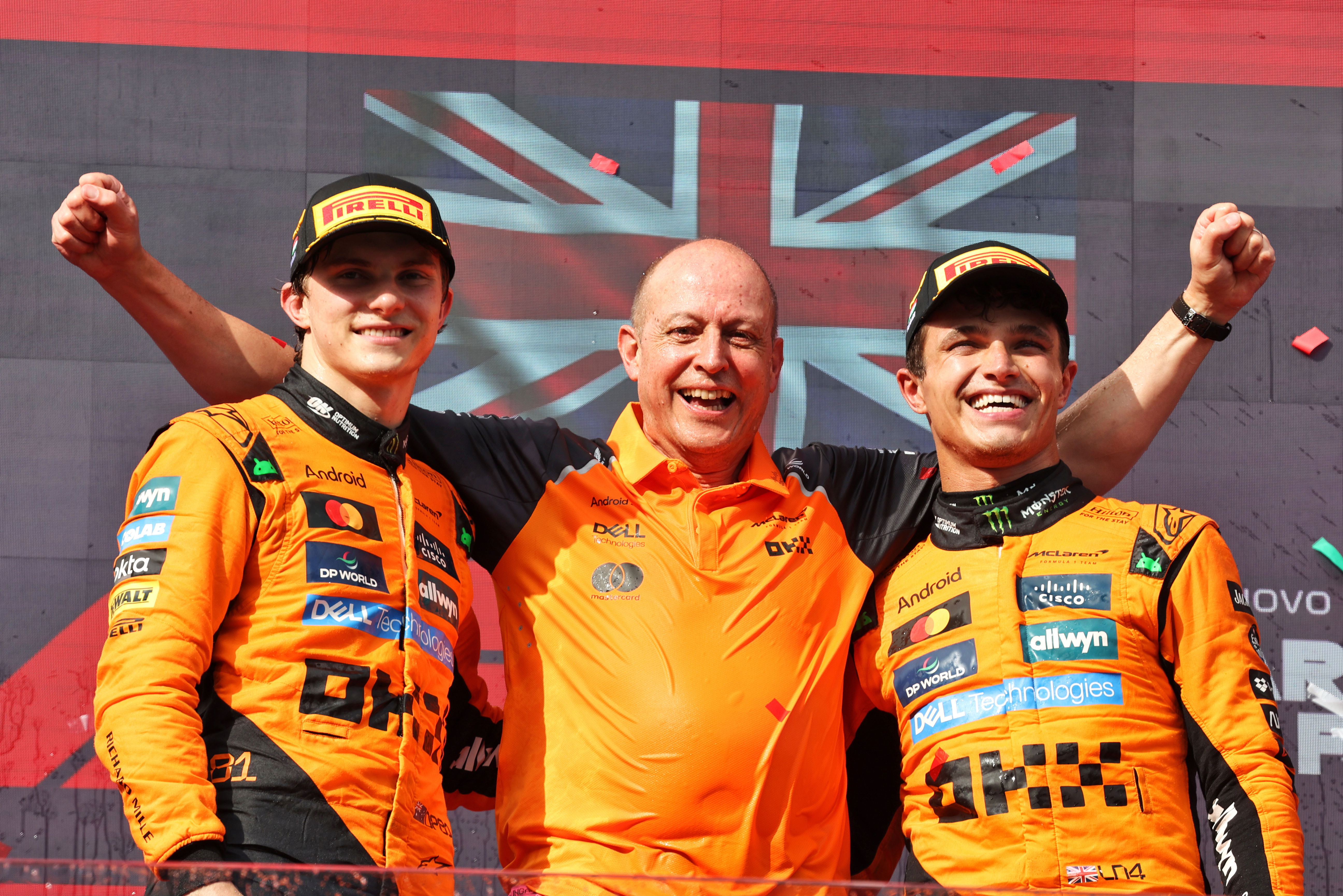 McLaren win Hungary Norris Piastri