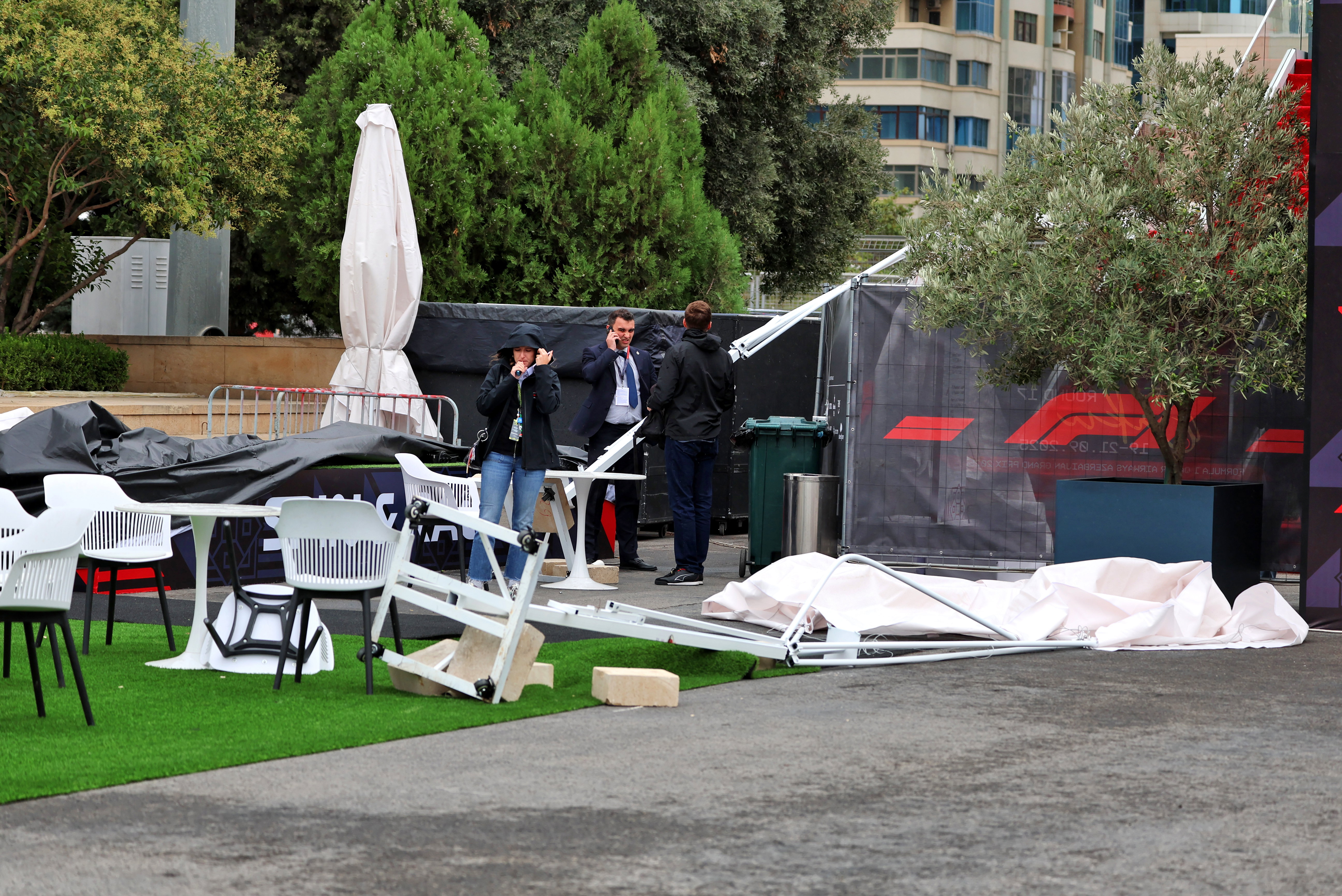 Baku Saturday paddock wind