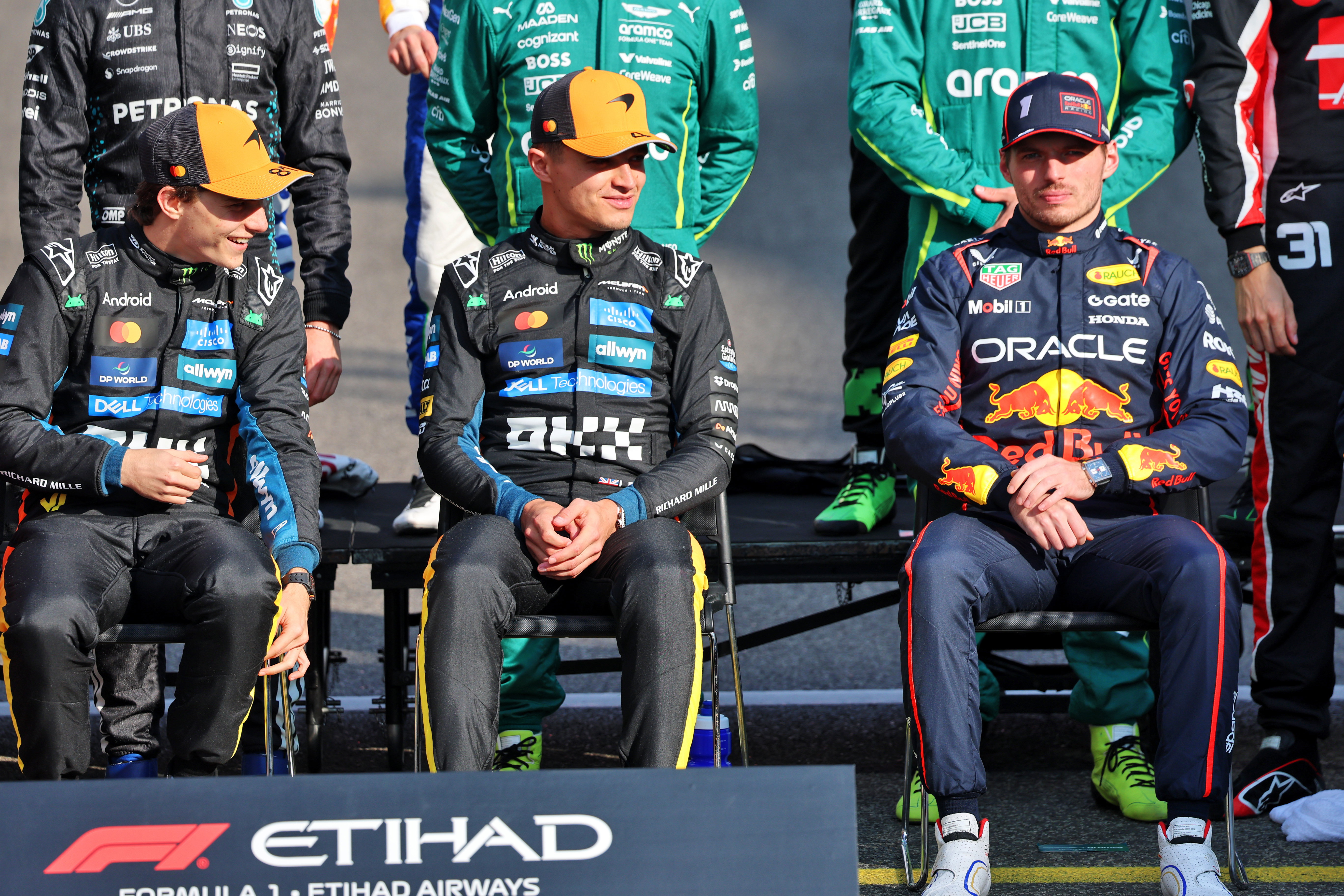 Norris Piastri Verstappen Abu Dhabi Sun