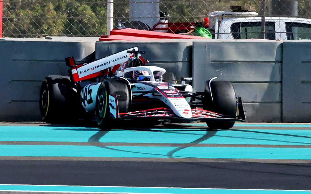 Hirakawa Post season test Abu Dhabi Crash