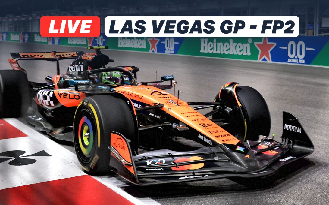 ライブ:2025年 F1ラスベガスGP - フリープラクティス2開始