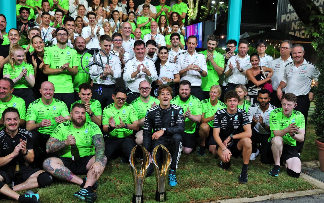 Mercedes celebration Singapore