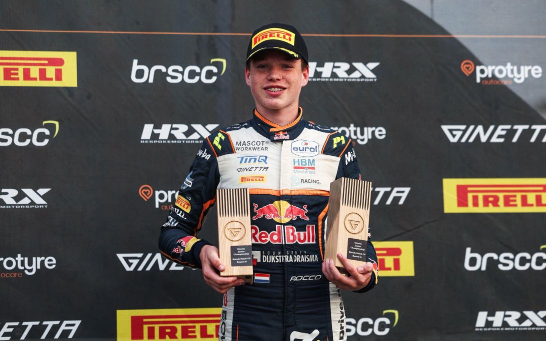 Rocco Coronel podium Ginetta Brands Hatch