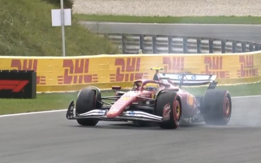 Hamilton Sufre Segundo Trompo en el GP de Países Bajos en Medio de Dificultades con Ferrari