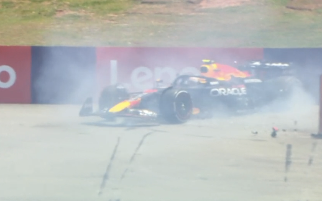 Tsunoda crash screenshot