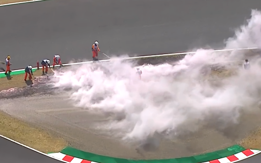 Suzuka grass fire