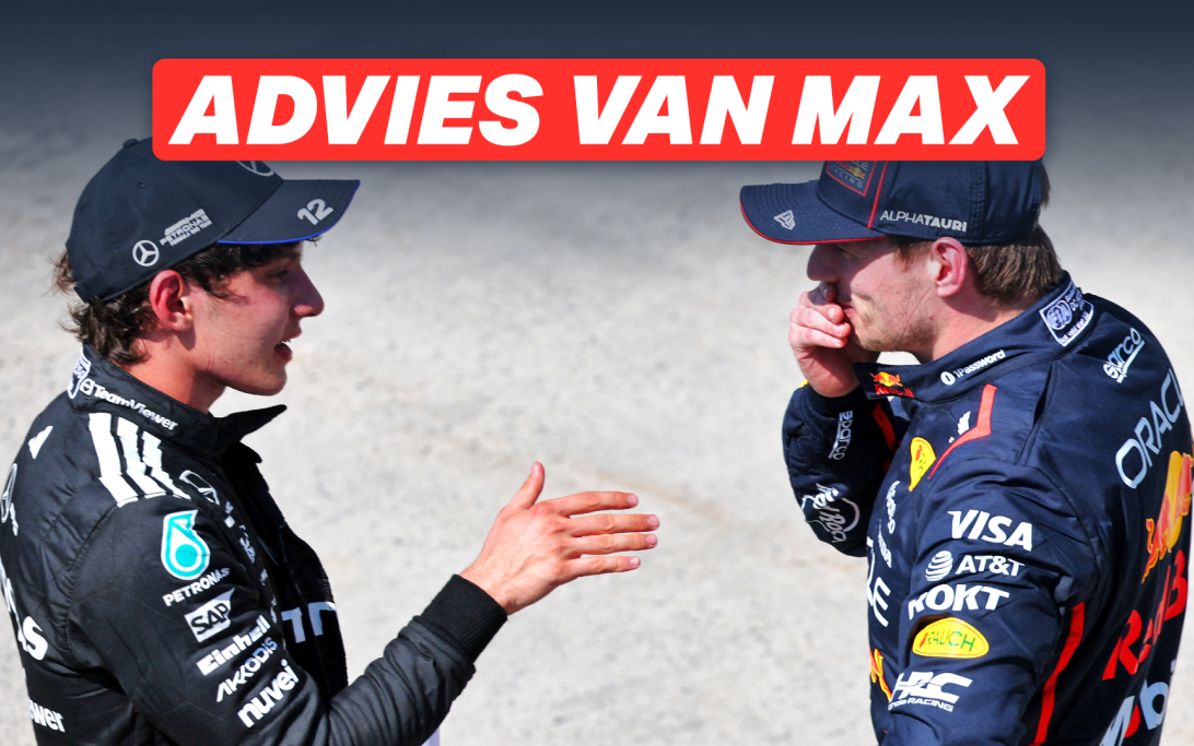 Thumbnail Antonelli advies van Verstappen