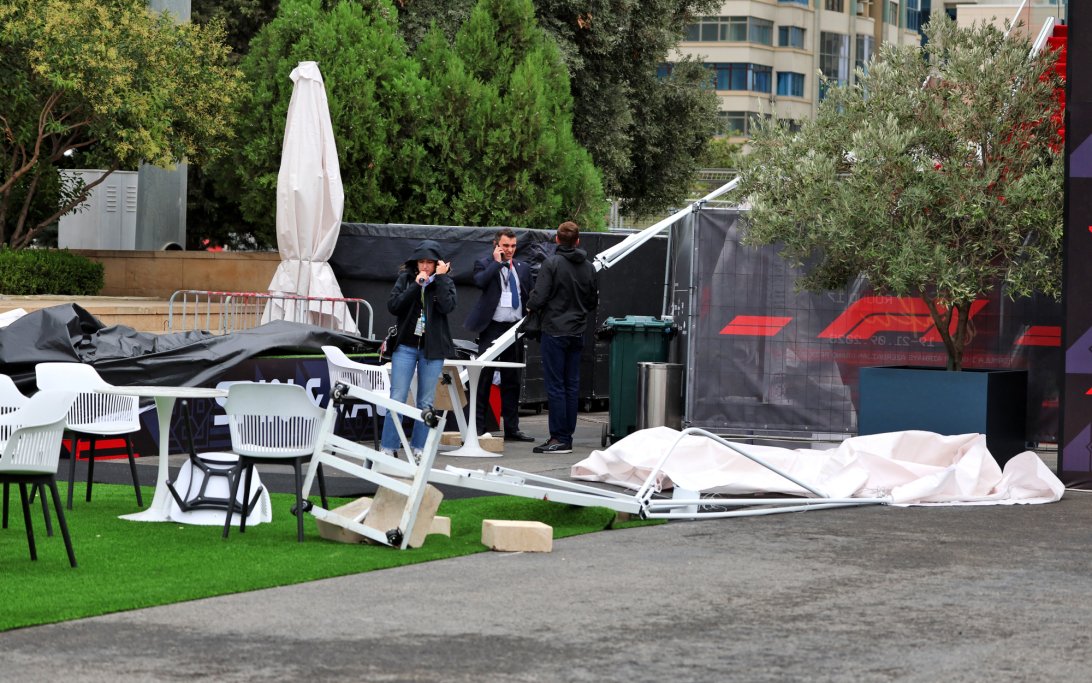 Baku Saturday paddock wind