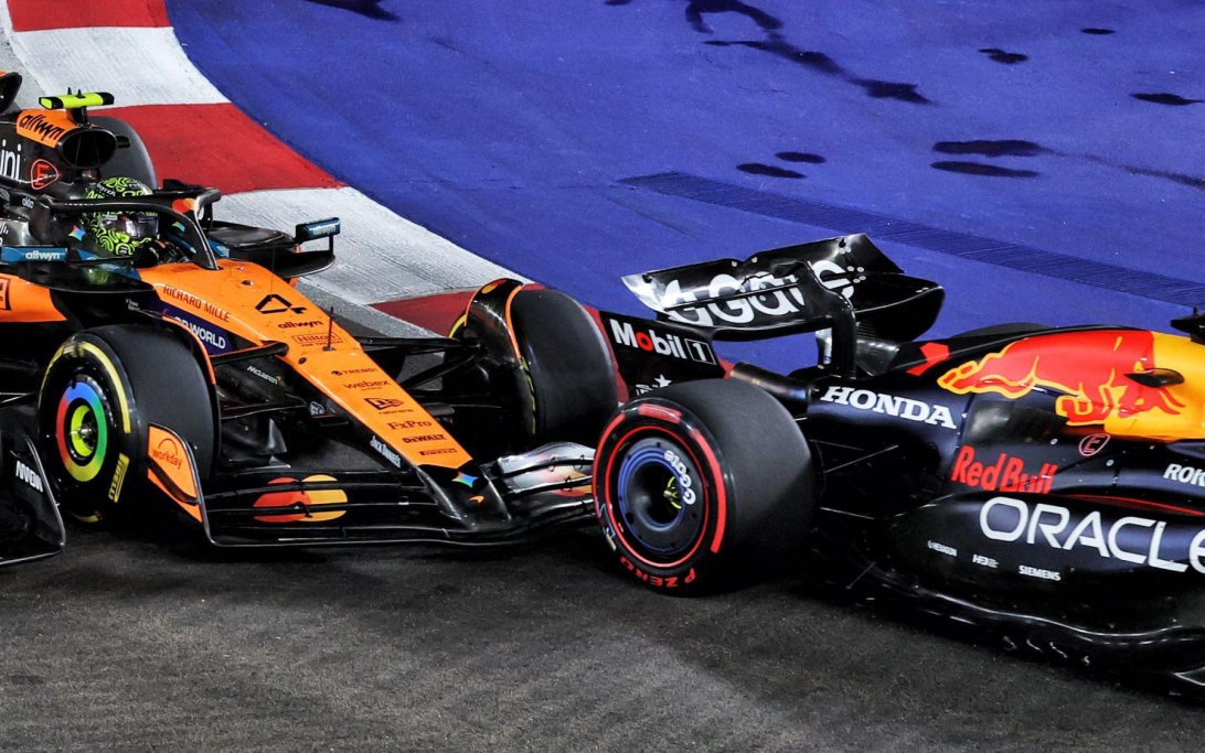 Verstappen Norris Start Singapore