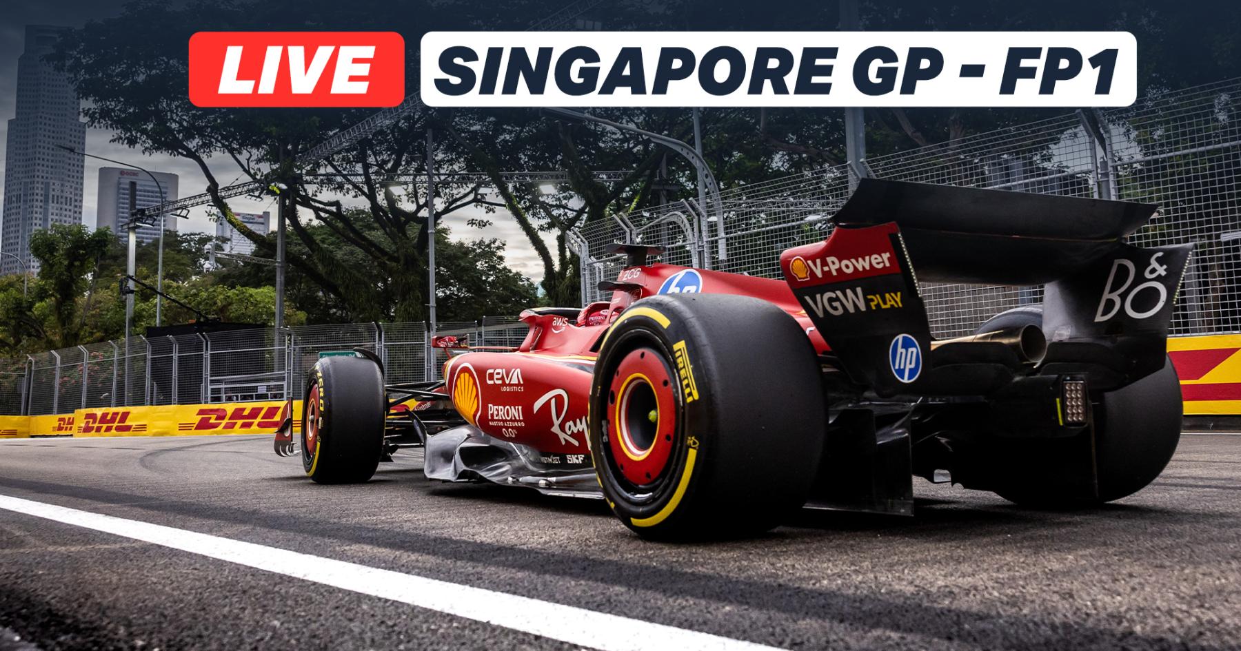 LIVE: 2025 F1 Singapore Grand Prix - Free Practice 1