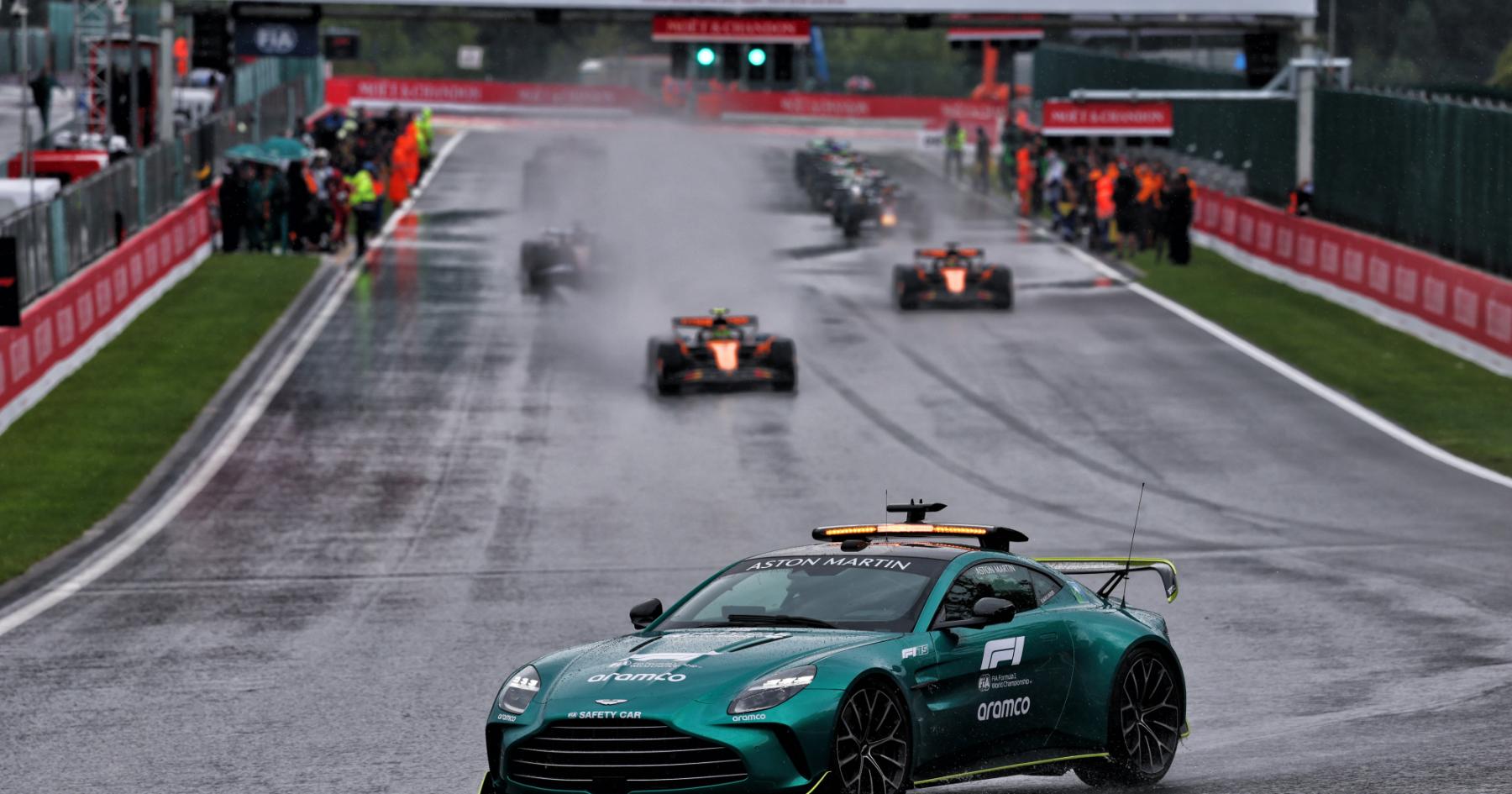 Belgian GP start delayed after massive rainstorm