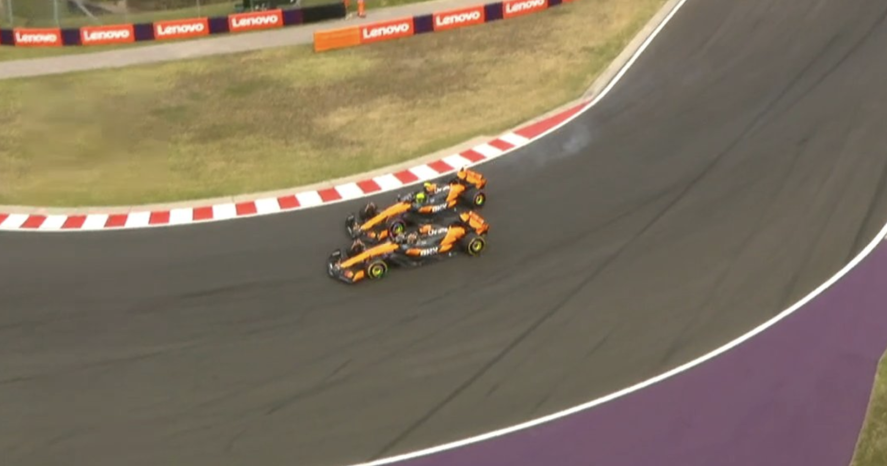 Lando Norris and Oscar Piastri urged to 'save it until Sunday' after avoiding catastrophe