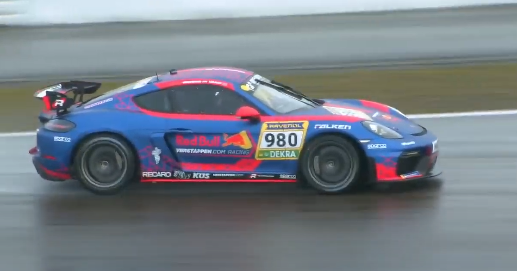 Max Verstappen sets stunning early pace in qualifying at soaking-wet Nordschleife