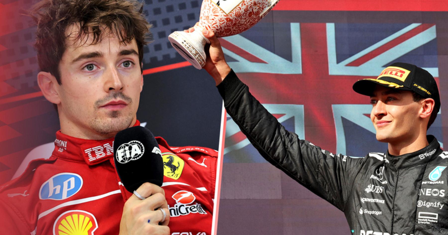 George Russell fires Charles Leclerc disqualification theory as FIA brand Max Verstappen 'ambitious'