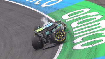 Huge Lance Stroll crash brings out red flag in Dutch FP2