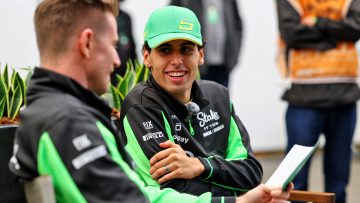 Nico Hulkenberg and Gabriel Bortoleto react as Audi F1 car makes debut