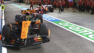 Charles Leclerc facing stewards investigation after bizarre Lando Norris pit lane crash