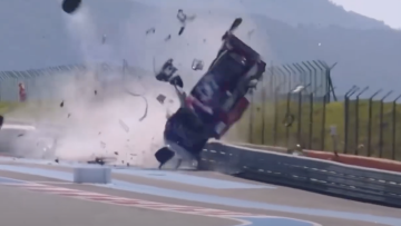 Driver escapes terrifying Paul Ricard airborne crash