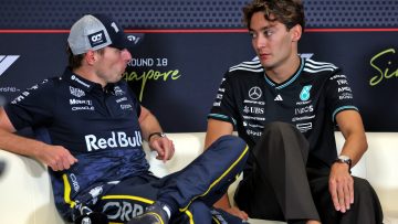 George Russell sends Max Verstappen F1 title warning