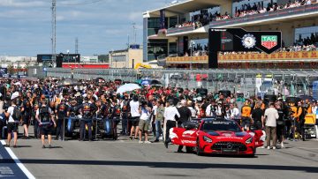 Aangepaste startopstelling Formule 1 GP Verenigde Staten 2025