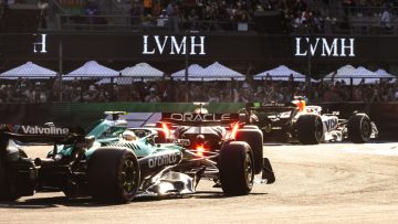 Aangepaste startopstelling Formule 1 GP Mexico 2025