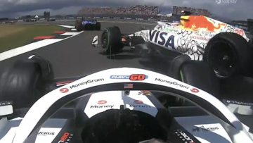 Lawson veroorzaakt eerste neutralisatie op Silverstone na forse touché