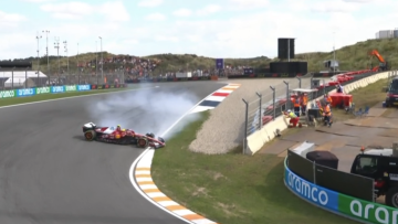 Lewis Hamilton suffers spin as beached Mercedes triggers early red flag