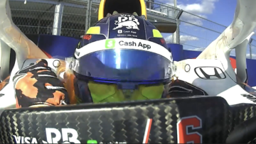 Isack Hadjar punches himself after major USGP qualifying smash