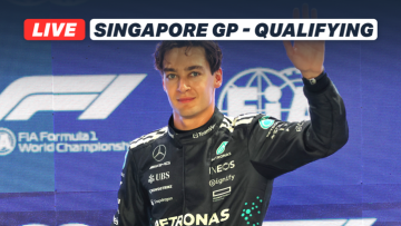 LIVE: Reaction as Russell roars to stunning Singapore pole; Verstappen second