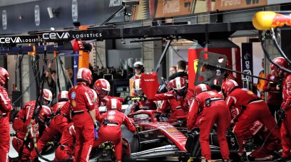 Ferrari pitstop Las Vegas