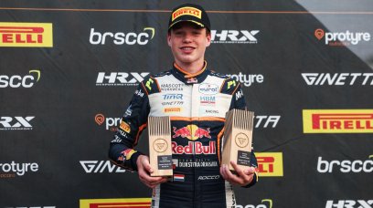 Rocco Coronel podium Ginetta Brands Hatch