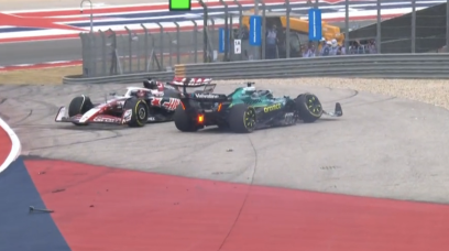 Stroll Ocon crash sprint Austin