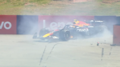 Tsunoda crash screenshot