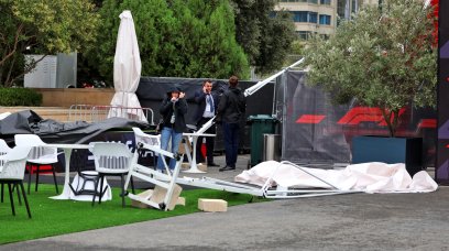 Baku Saturday paddock wind