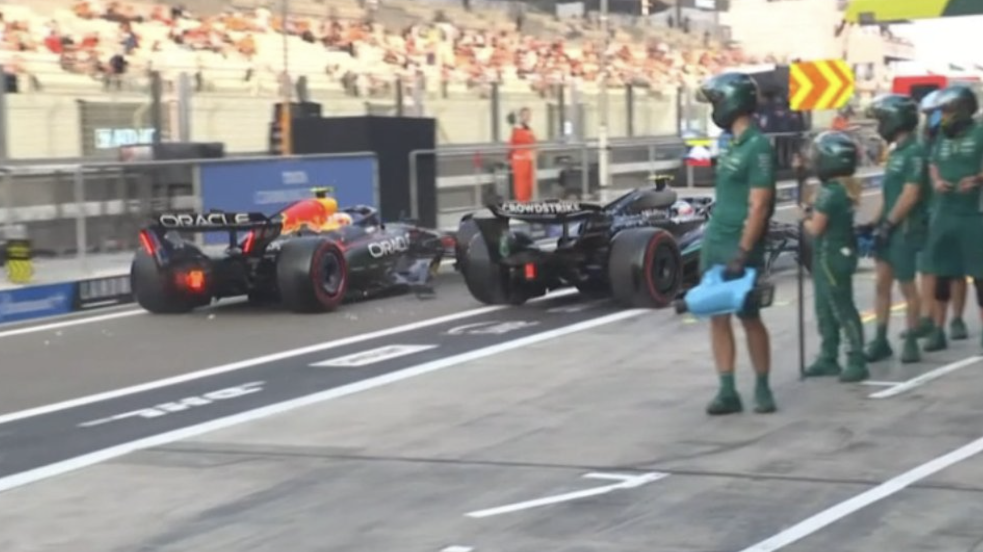 Tsunoda Antonelli unsafe release Abu Dhabi