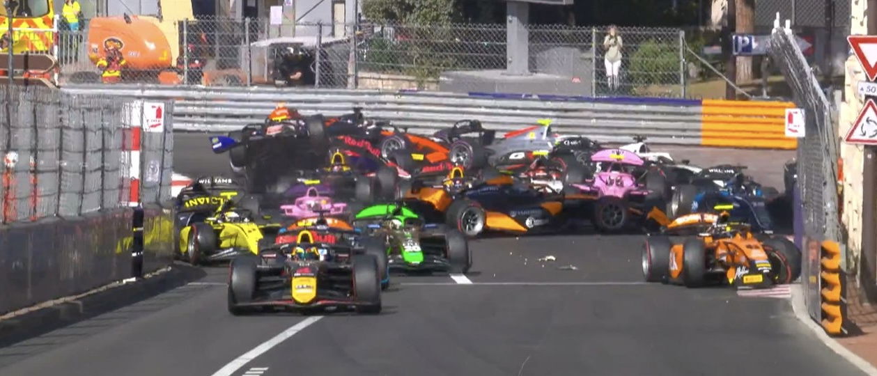 Monaco F2 feature crash