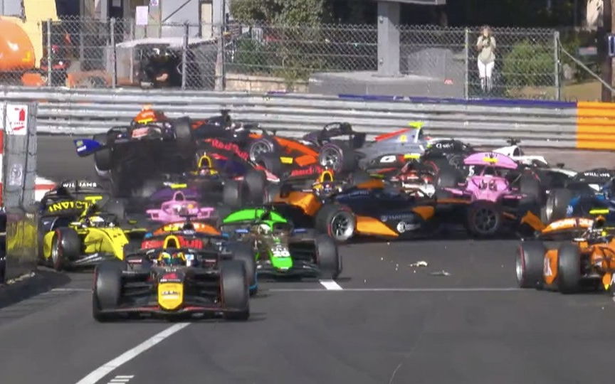 Monaco F2 feature crash