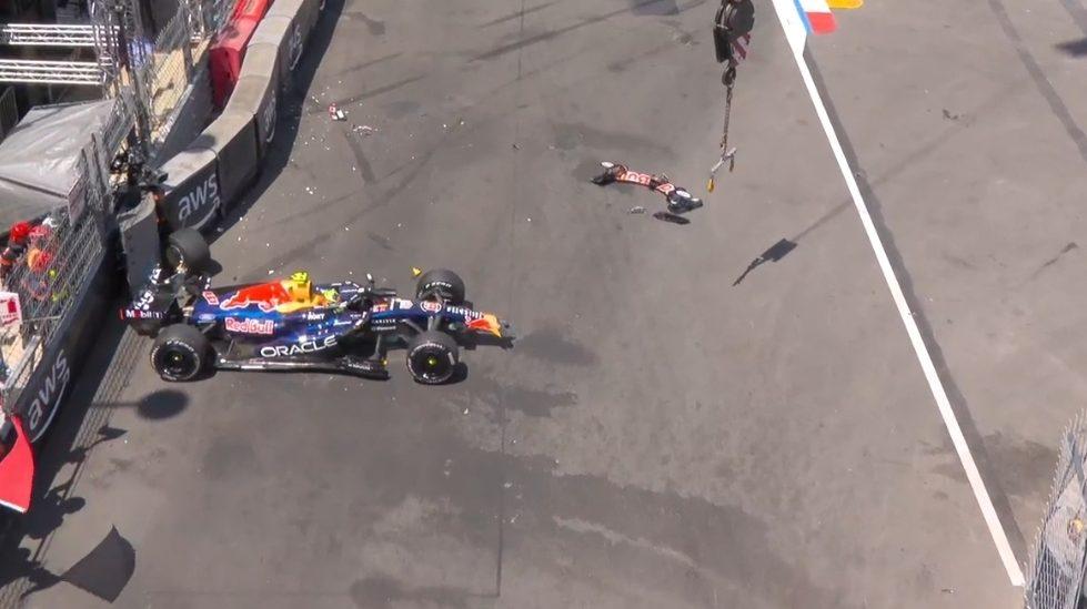 Hadjar Monaco crash screenshot